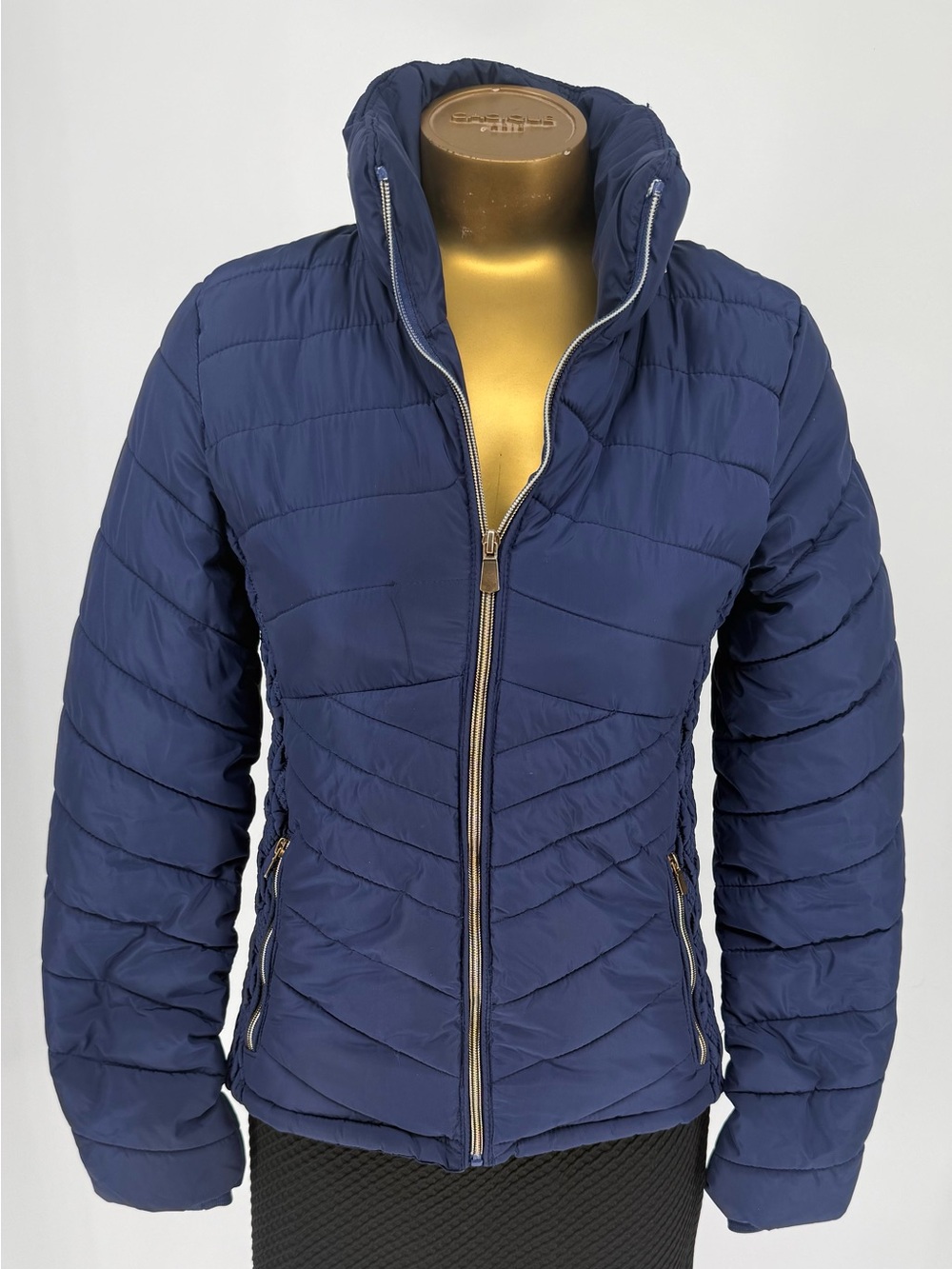 Special One International Navy Quilted Puffer Jacket - with Hood Women's Size S